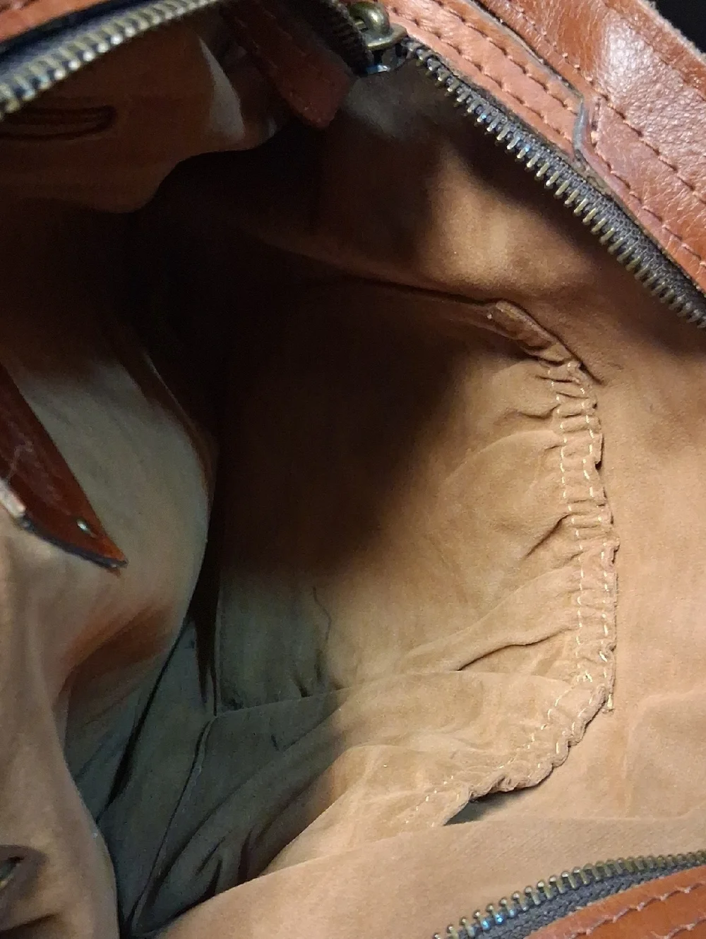 Pateicia Nash Large Brown Leather Floral Purse Tote Bag